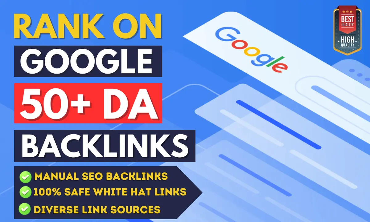 I can Boost Google Ranking with High DA SEO Backlink & Link Building Service