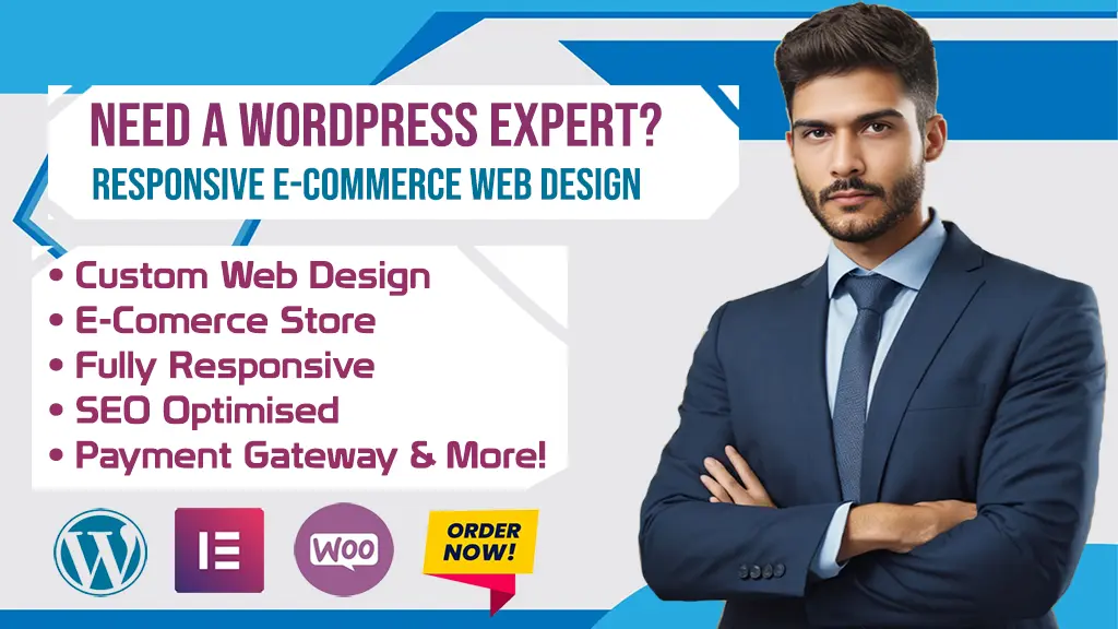 I can build professional wordpress website design and ecommerce website