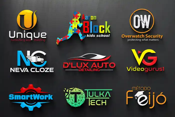 I can do modern professional unique 3d business logo design in 24 hours do