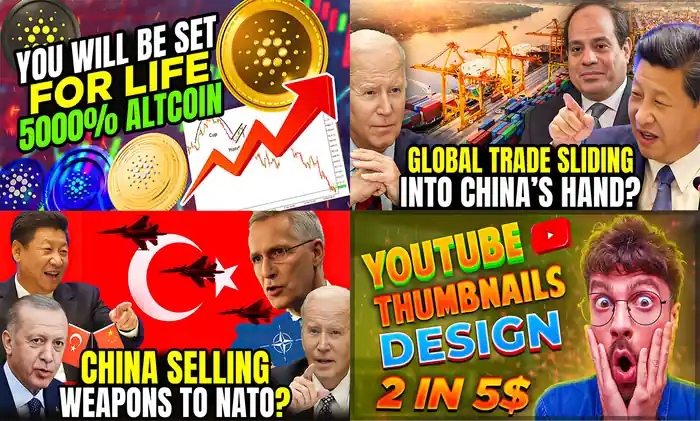I can design attractive eye catching YOUTUBE THUMBNAIL