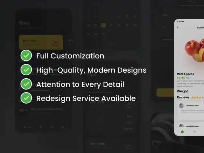 I can design a modern website UI/UX design for websites and apps