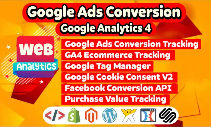 I can setup google analytics 4,ga4 ecommerce tracking, google ads tracking