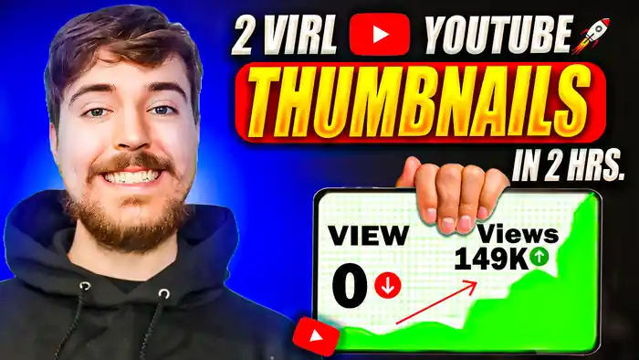 I can design attractive clickbait 2 YouTube Thumbnail within 2 hours