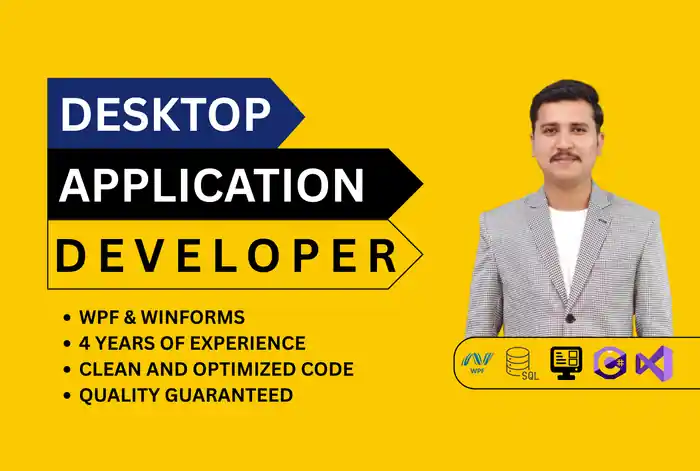 I can develop Windows desktop apps using C# with WinForms/WPF