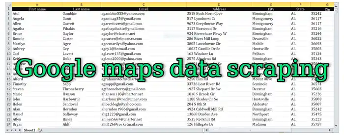 I can scrape google map data extraction, b2b lead generation