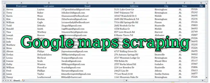 I can scrape google map data extraction, b2b lead generation