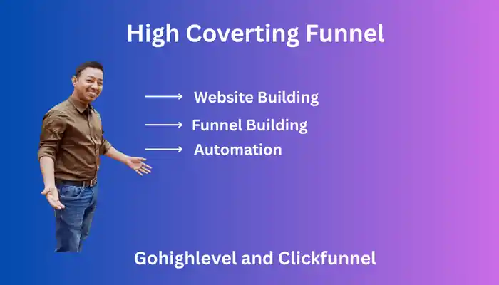 I can be your website and funnel builder in gohighlevel