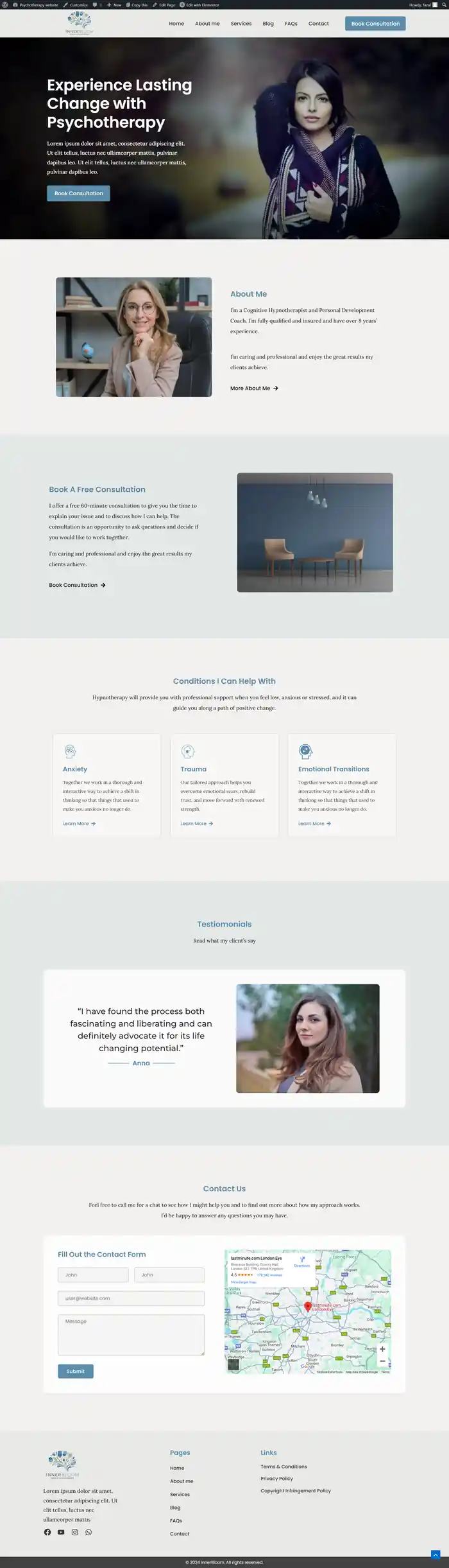I can Build Consulting, Counseling, Life Coaching, therapy, Trainer, Website
