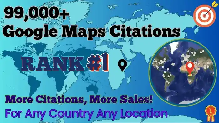 I can Boost Your GMB Ranking with 99,000 High-Quality Google Maps Citations