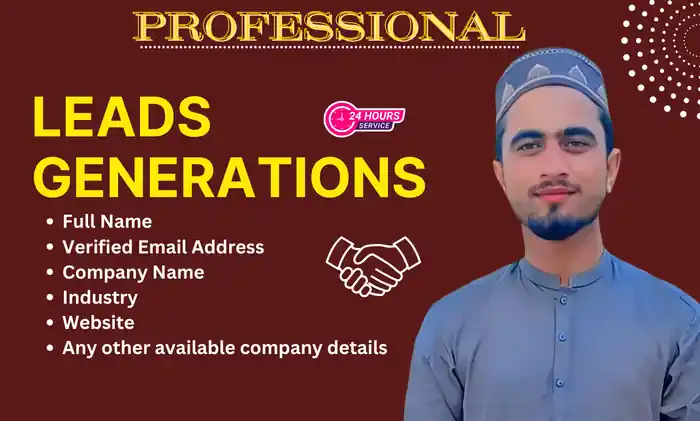 I can be targeted b2b lead generation, business leads, email list