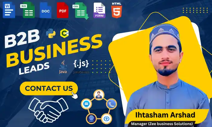 I can be targeted b2b lead generation, business leads, email list