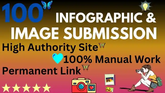 I can 100 Manual Image Submissions for High-Quality SEO Backlinks & Increase