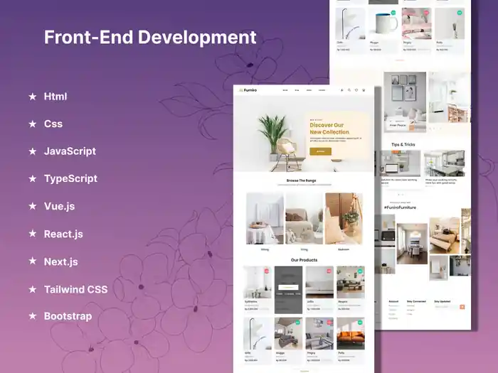 I can Expert Front-End Dev | React | Next | Vue | Tailwind | Wordpress