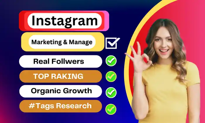 I can do Instagram marketing manage real followers organic growth