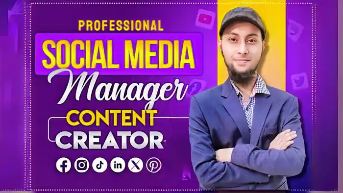I can be your social media manager and content creator