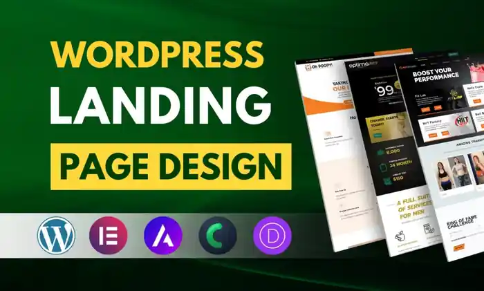 I can develop professional wordpress responsive landing page designs