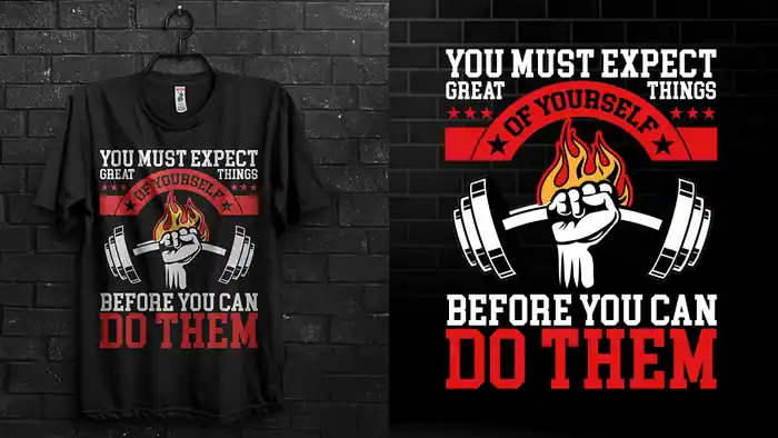 I can do custom typography t shirt design