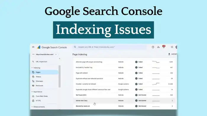 I can fix google search console GSC indexing issues and technical SEO errors