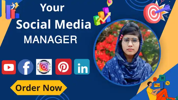 I can be your social media manager and social media marketing