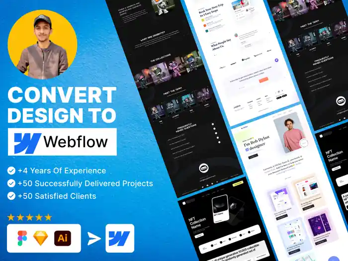 I can develop a pixel perfect and high converting webflow landing page