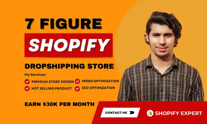 I can do shopify dropshipping shopify store design shopify website dropshipp