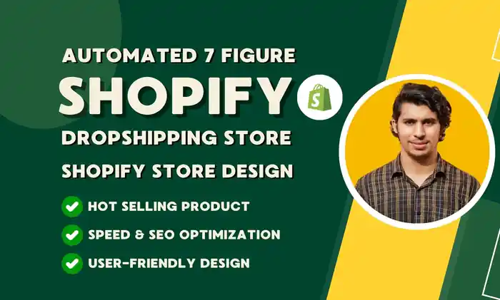 I can build an automated shopify dropshipping store or shopify website