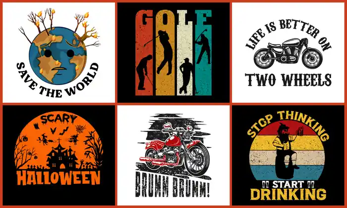 I can create eye catching custom amazon merch bulk t shirt design