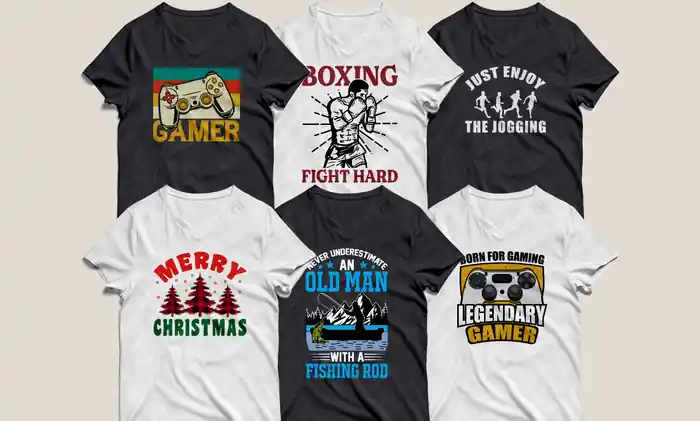 I can create eye catching custom amazon merch bulk t shirt design