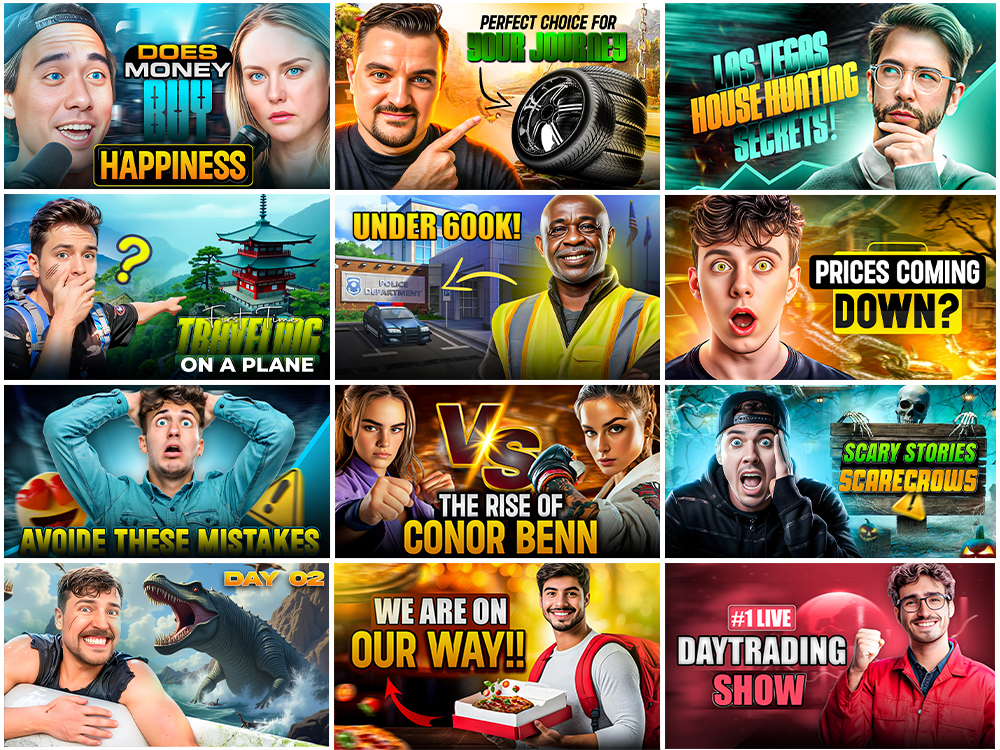 I can Eye-Catching YouTube Thumbnail Design for your video