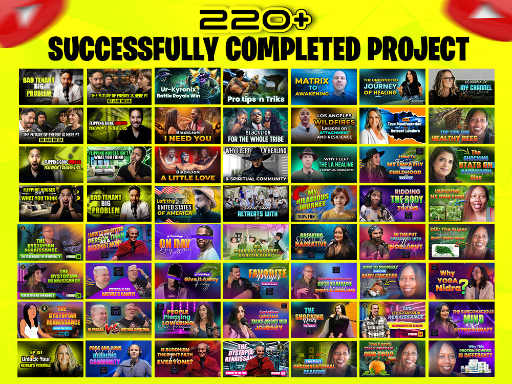 I can Eye-Catching YouTube Thumbnail Design for your video