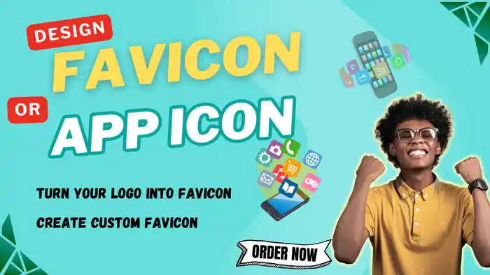 I can design custom favicon, app icon or web icon