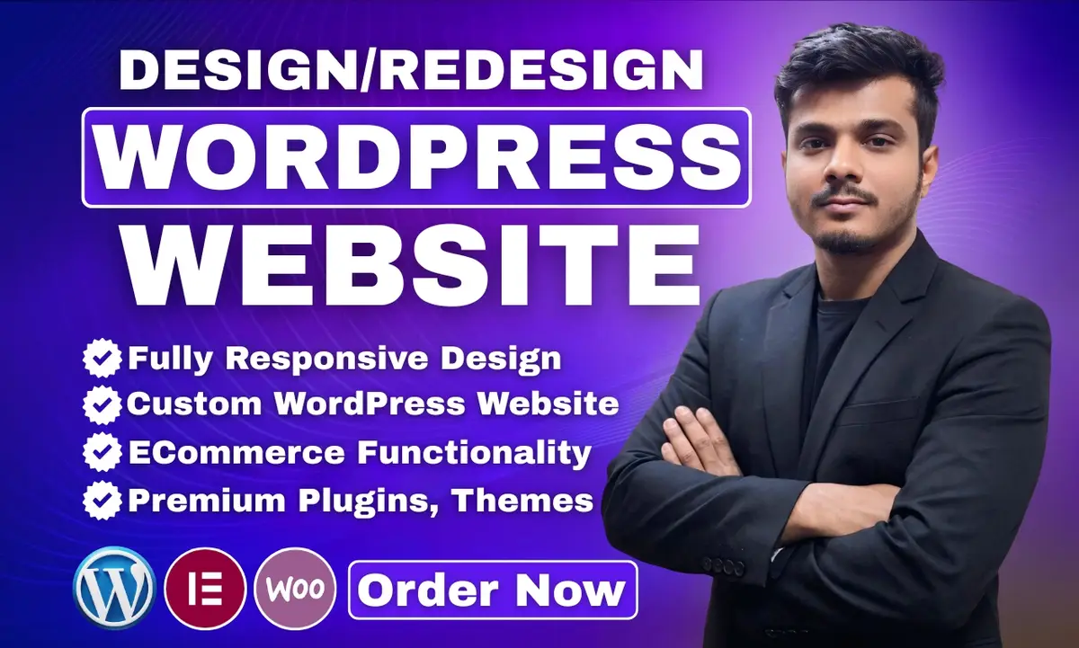 I can design and redesign wordpress elementor website