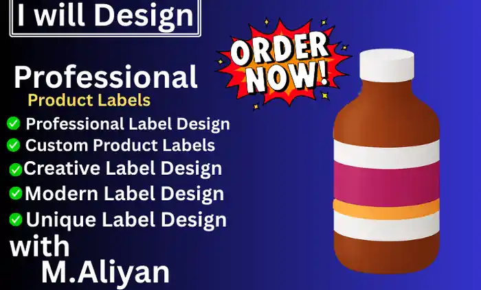 I can design professional and creative product labels
