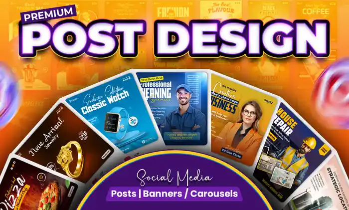 I can design social media posts for your instagram, facebook