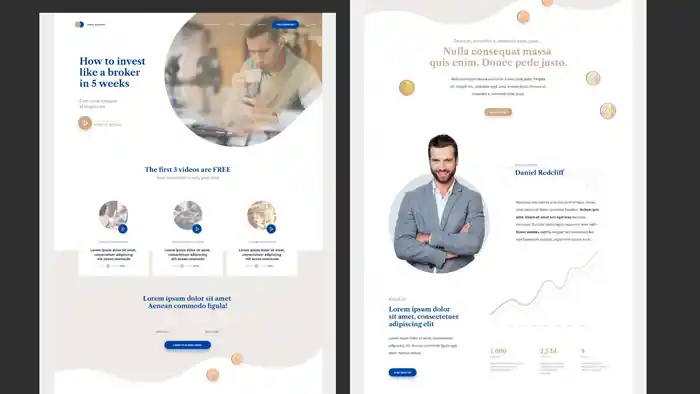 I can design landing page,sales funnel,squeeze page by elementor