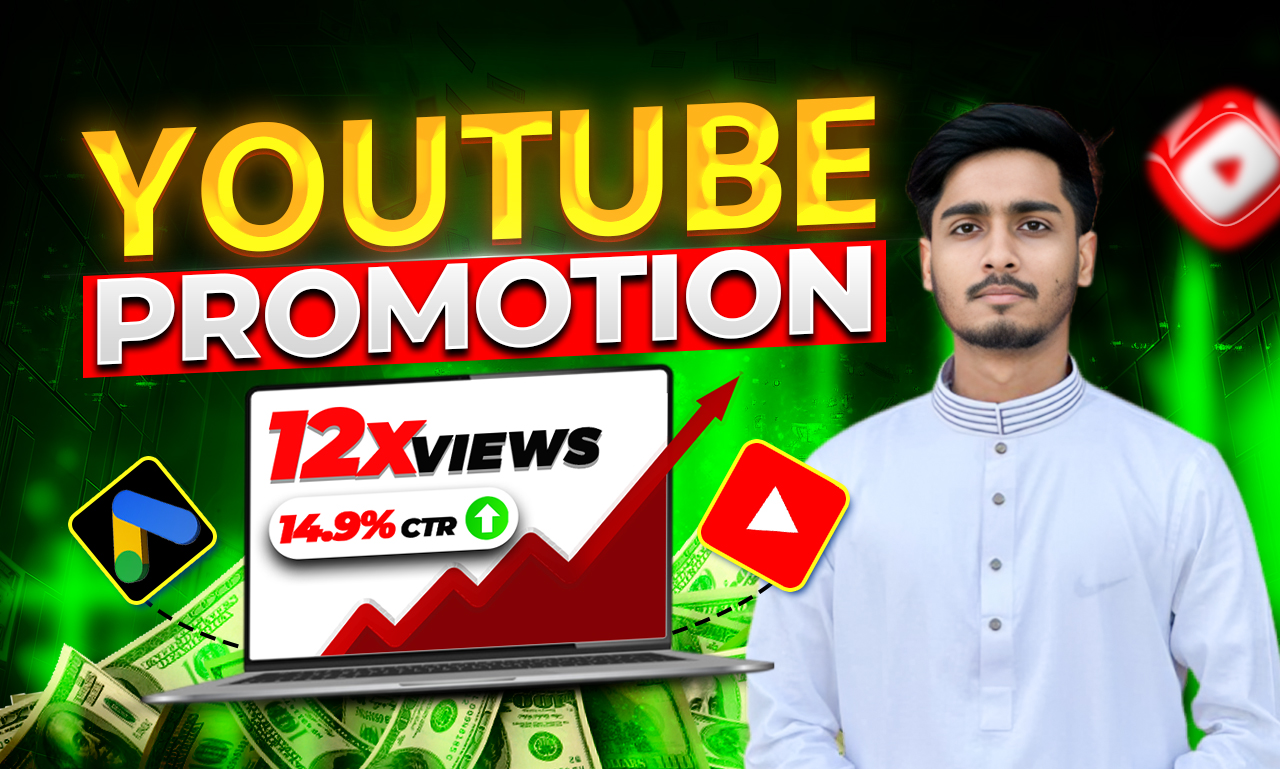 I can do organic youtube video promotion for channel monetization