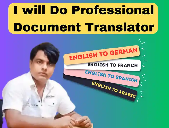 I can Professional Document Translator
