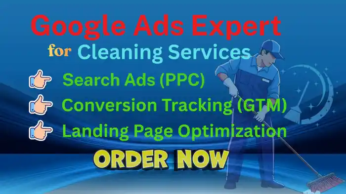 I can Google ppc ads management for cleaning services with GTM tracking