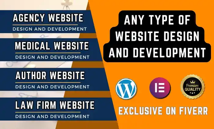 I can Build, Design & Redesign Responsive WordPress Websites with Elementor