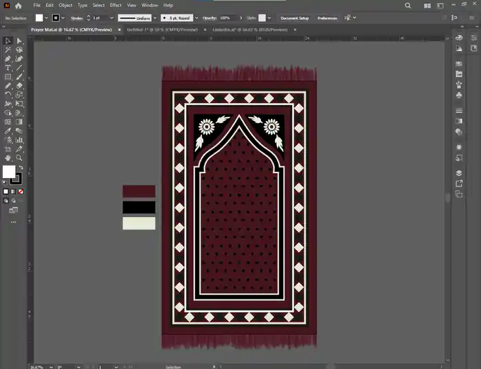 I can Ptayer Mat Illustration | Graphic Designer | Logo Design | Banner Desi