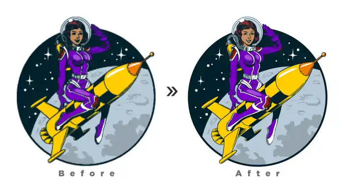 I can convert or redraw your low resolution image or logo into vector files
