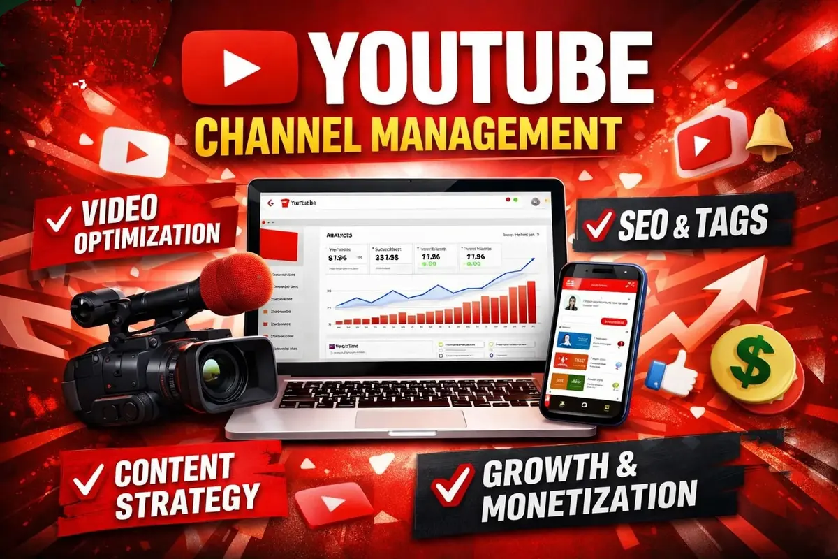 I can YouTube Channel Management, SEO, Growth Strategy