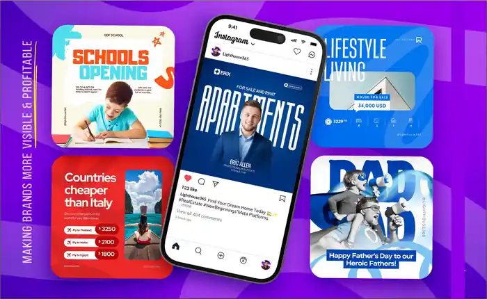 I can design premium quality instagram posts