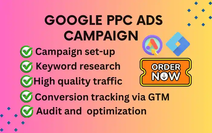 I can I will be your google PPC ads campaign with conversion tracking, GTM