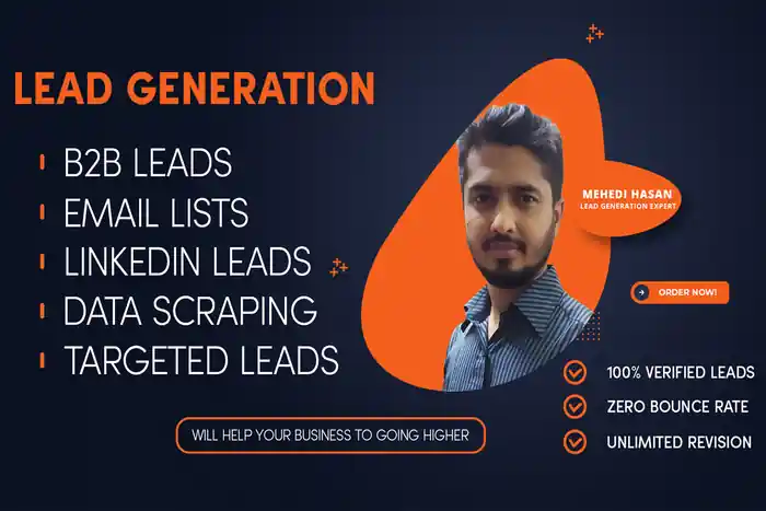 I can collect b2b and linkedin leads for your niche
