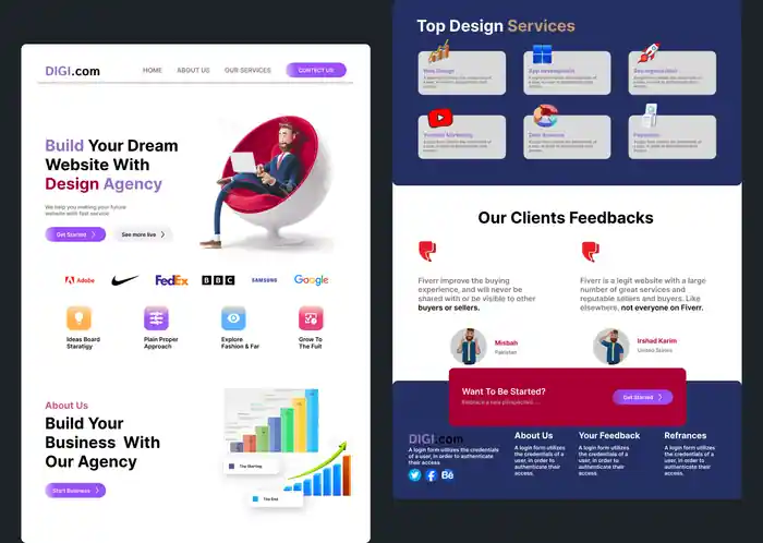 I can do Figma website design, website UI UX, Figma design,homepage design