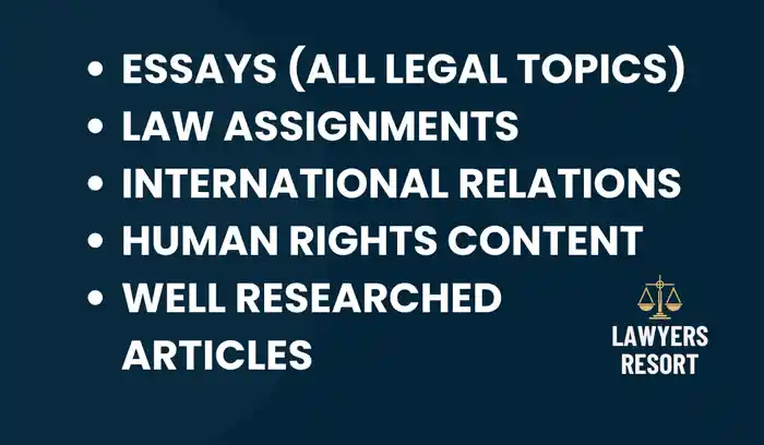 I can Conduct Legal Research, Write Law Assignments & Essays