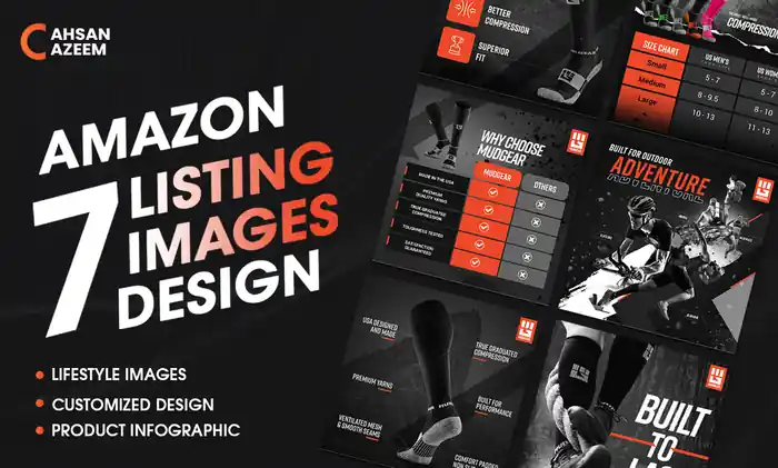 I can design amazon product  listing images photo infographic