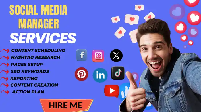 I can your social media marketing manager and content creator