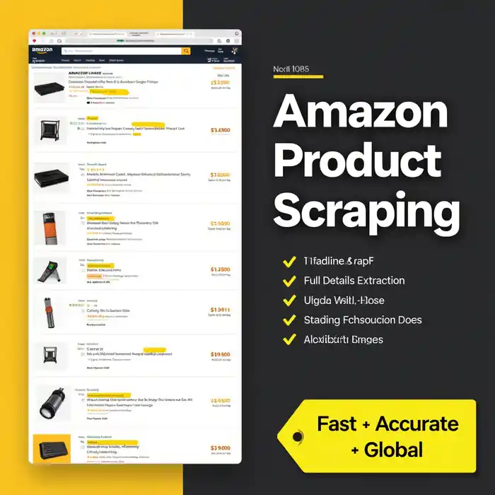 I can scrape Amazon product data from ASIN or URL with full details